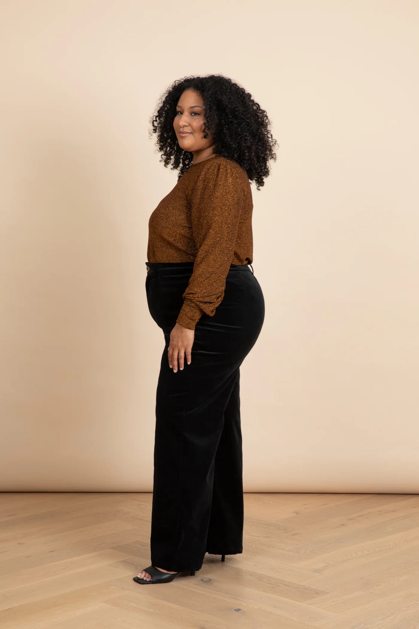 Bronze Goddess Bell Sleeve Blouse - Frock Me Out