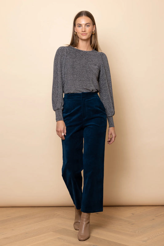 Petrol Velvet Pants - Frock Me Out