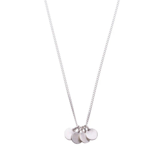 Shabana Jacobson Silver Disc Necklace