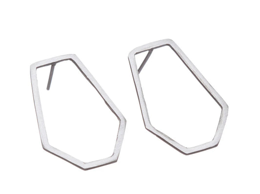 Shabana Jacobson Geometric Studs - Silver