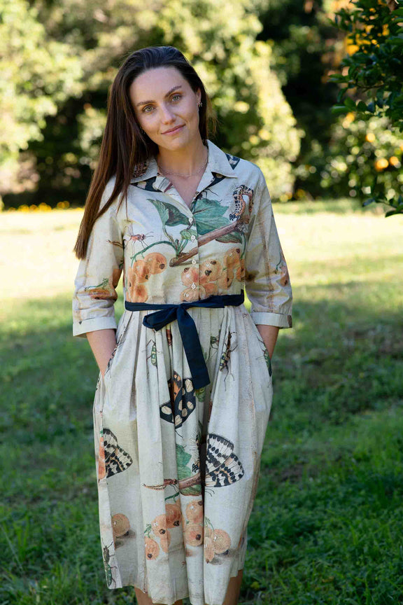 Lazybones Gianna Insects Dress - Organic Cotton