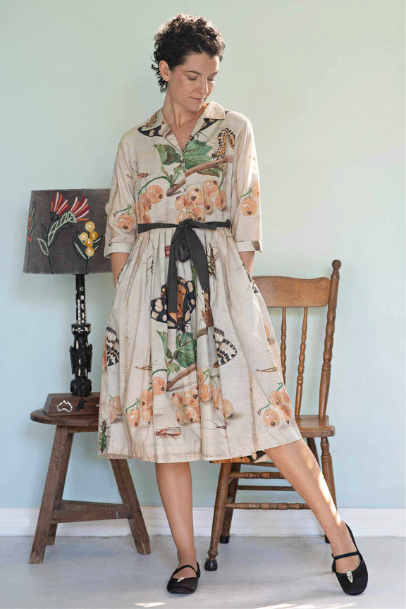 Lazybones Gianna Insects Dress - Organic Cotton
