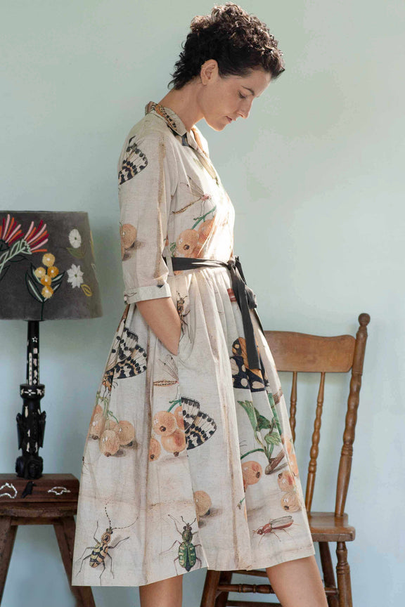 Lazybones Gianna Insects Dress - Organic Cotton