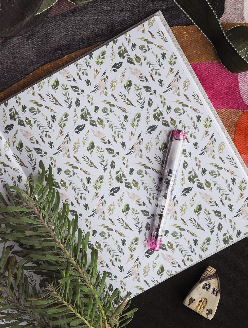 Write To Me Linen Covered Guestbook