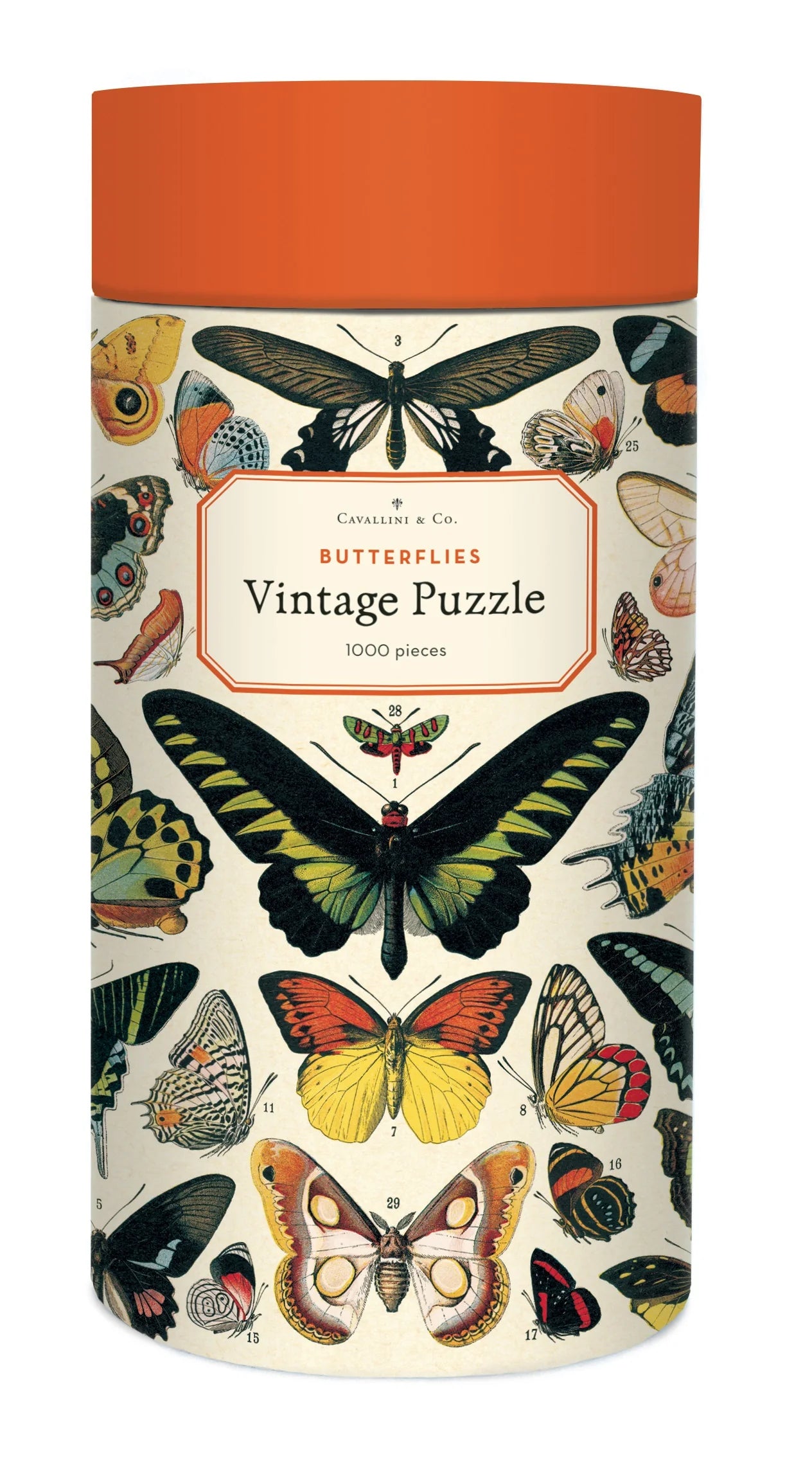 Cavallini & Co Butterflies 1000 Piece Vintage Puzzle
