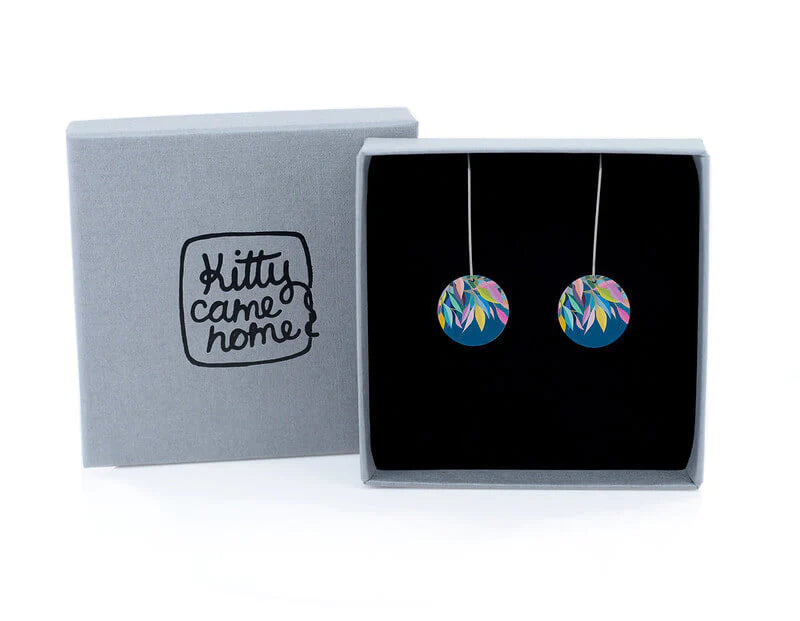 Kitty Came Home - Evening Leaves Hook Earrings