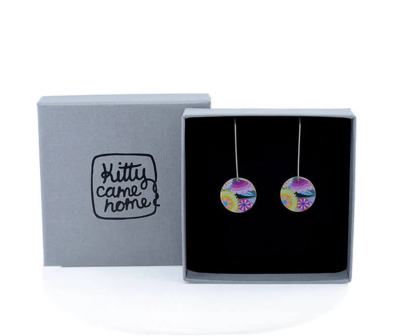 Kitty Came Home - Floral Medley Hook Earrings