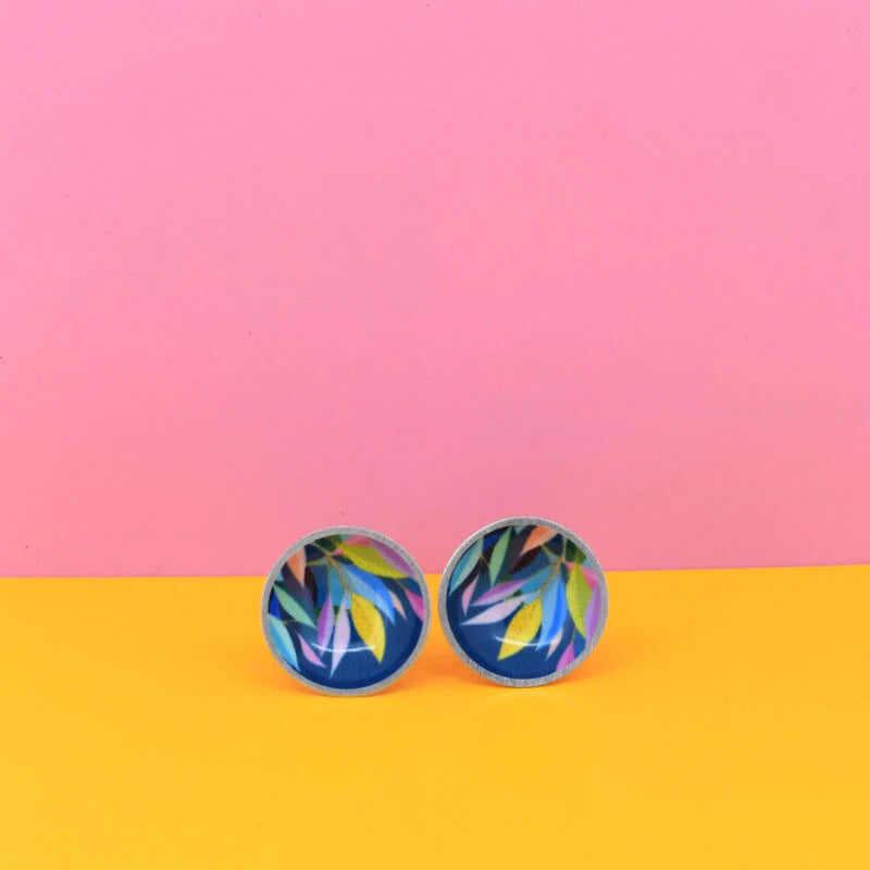 Kitty Came Home - Evening Leaves Stud Earrings