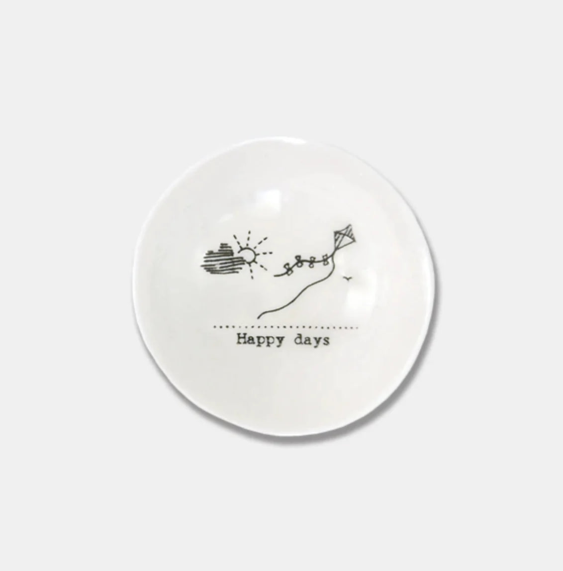 East of India Small Porcelain Bowl with sweet little sayings