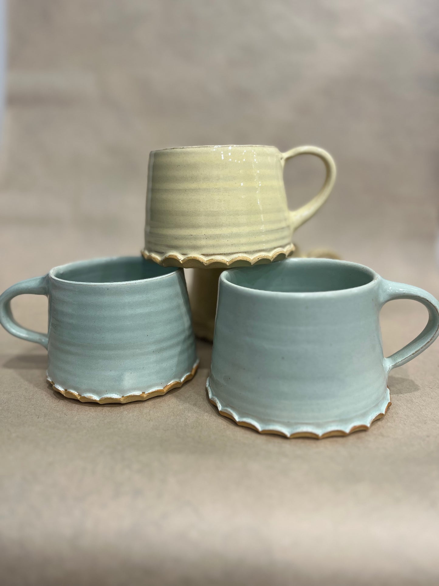 Studio OH-10 Colourful Large Fluted Mugs