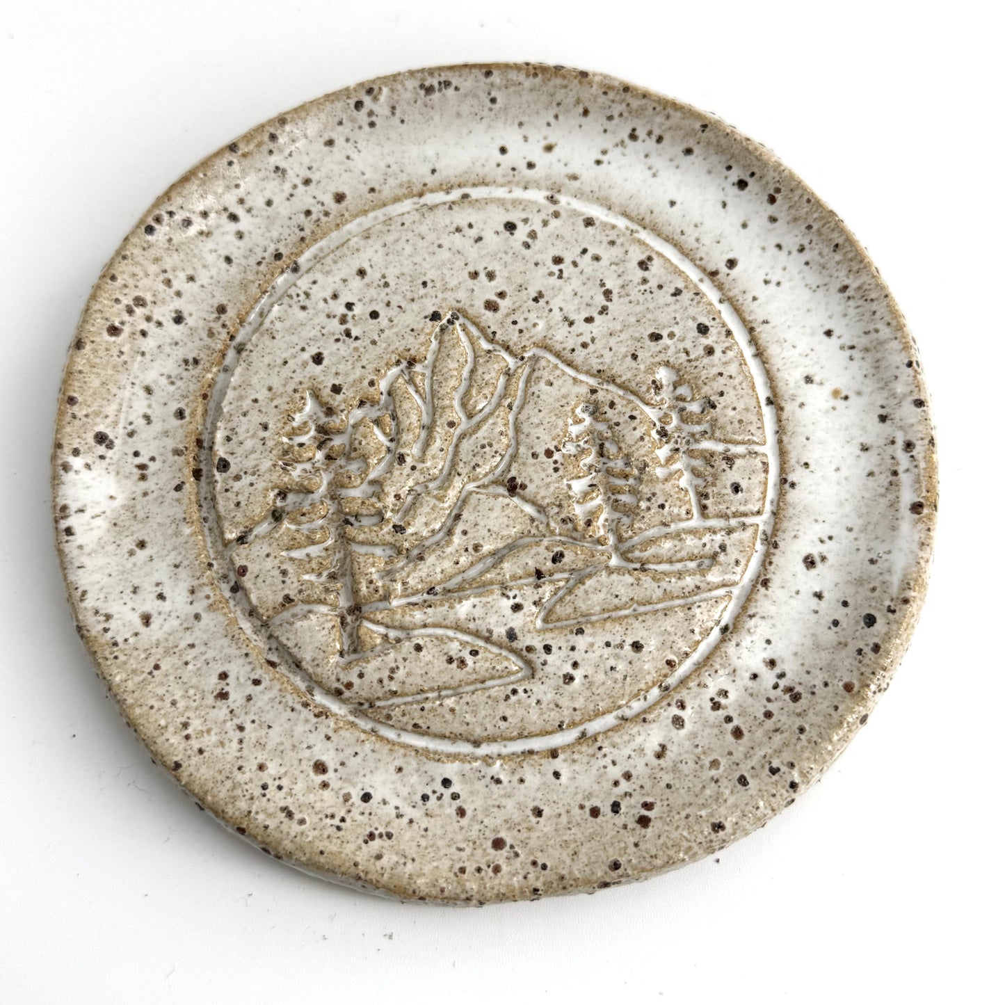 Ceramic jewellery dish - Mountainscape