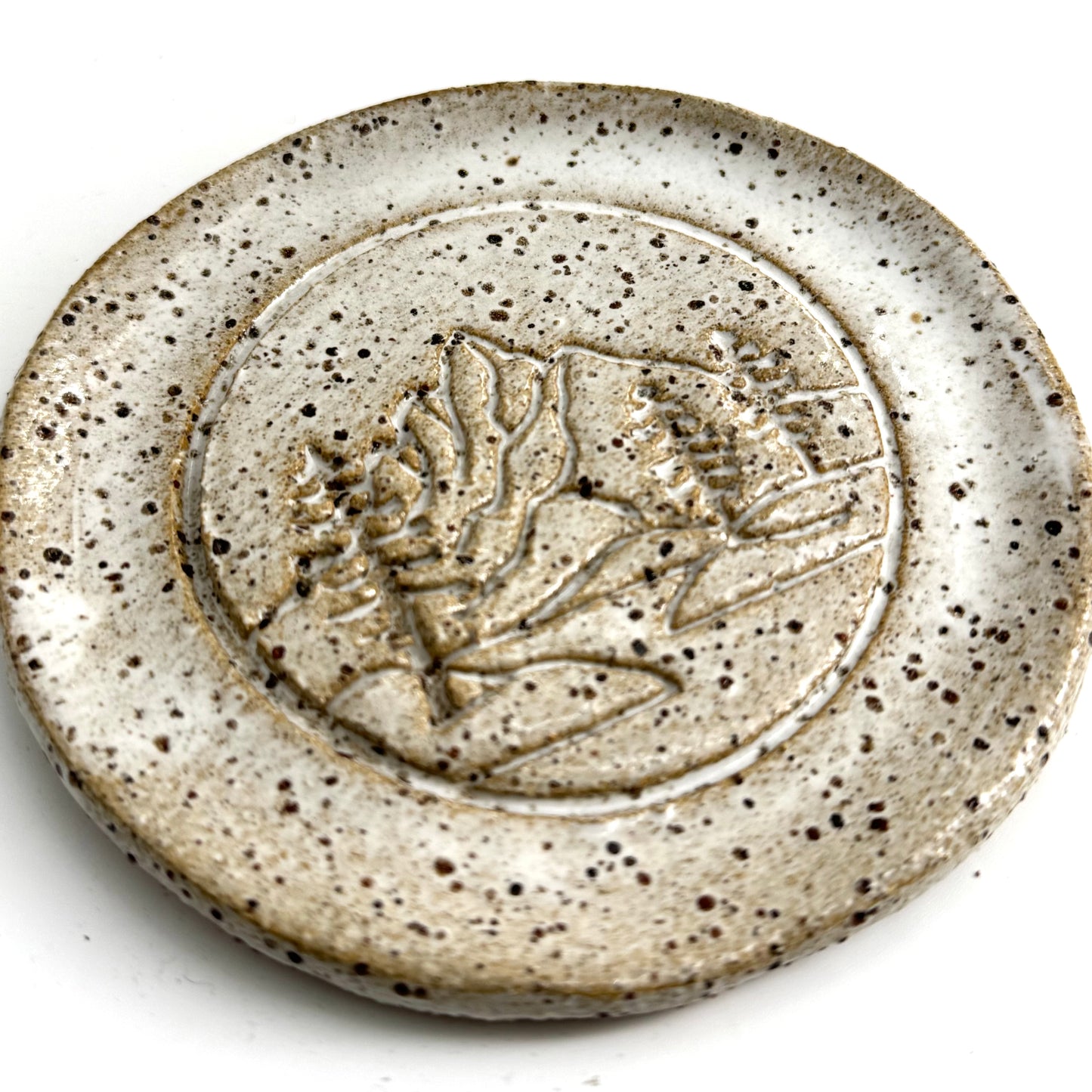 Ceramic jewellery dish - Mountainscape