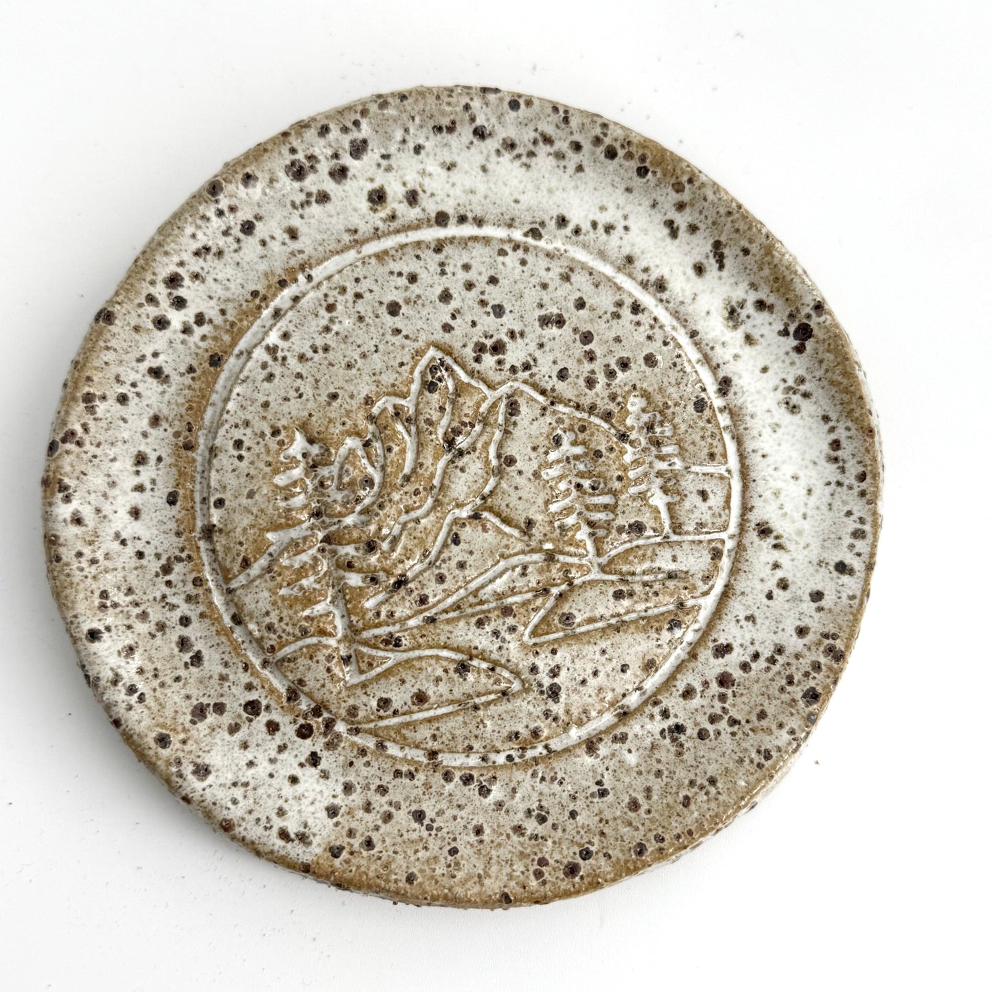Ceramic jewellery dish - Mountainscape