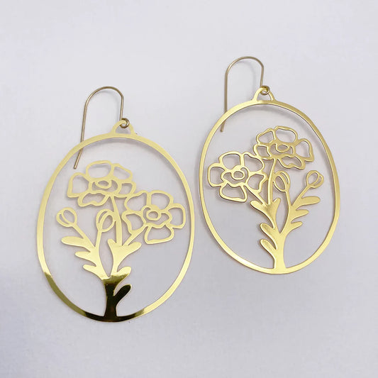 Denz Geraldton Wax earrings