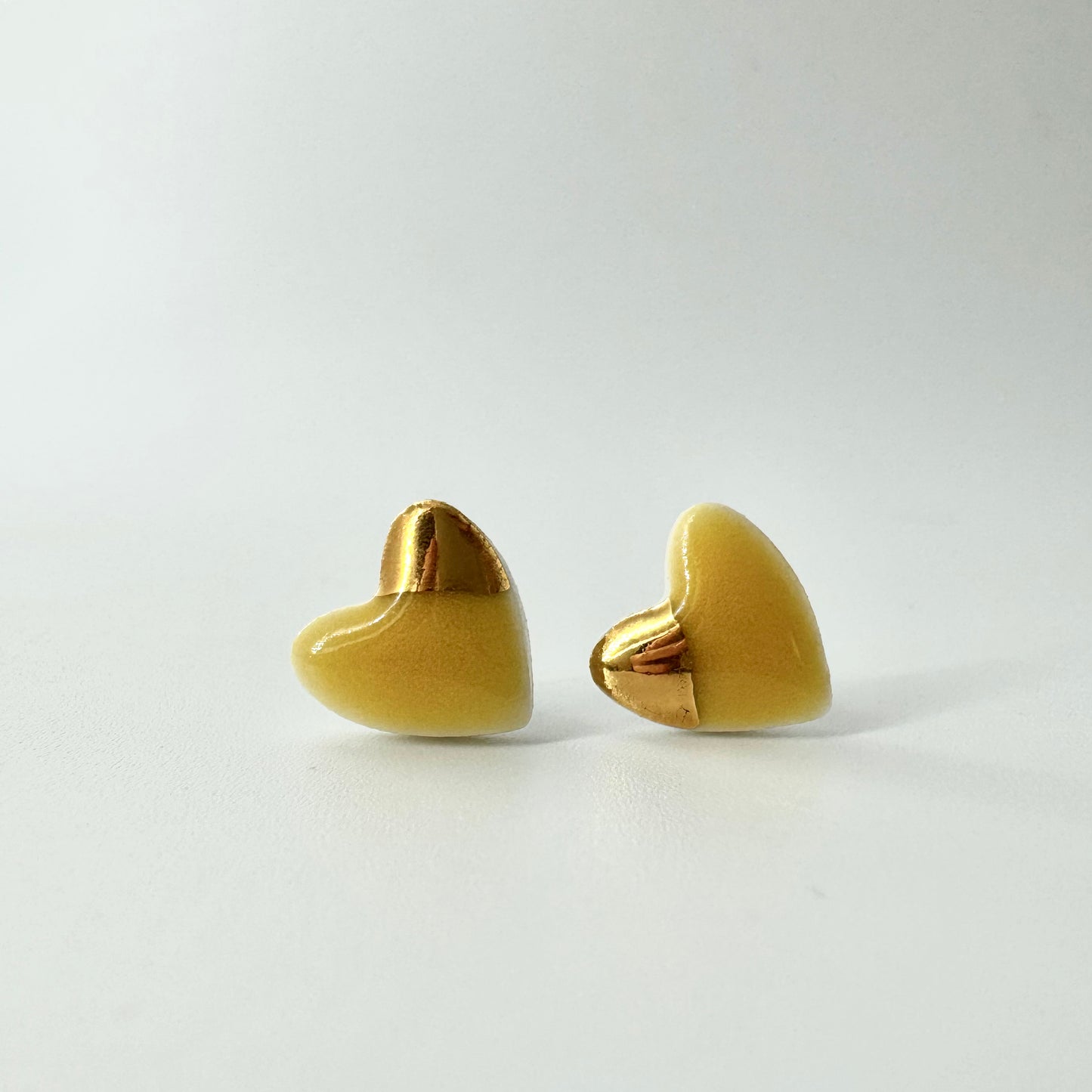 Yellow and Gold - Stud Earrings