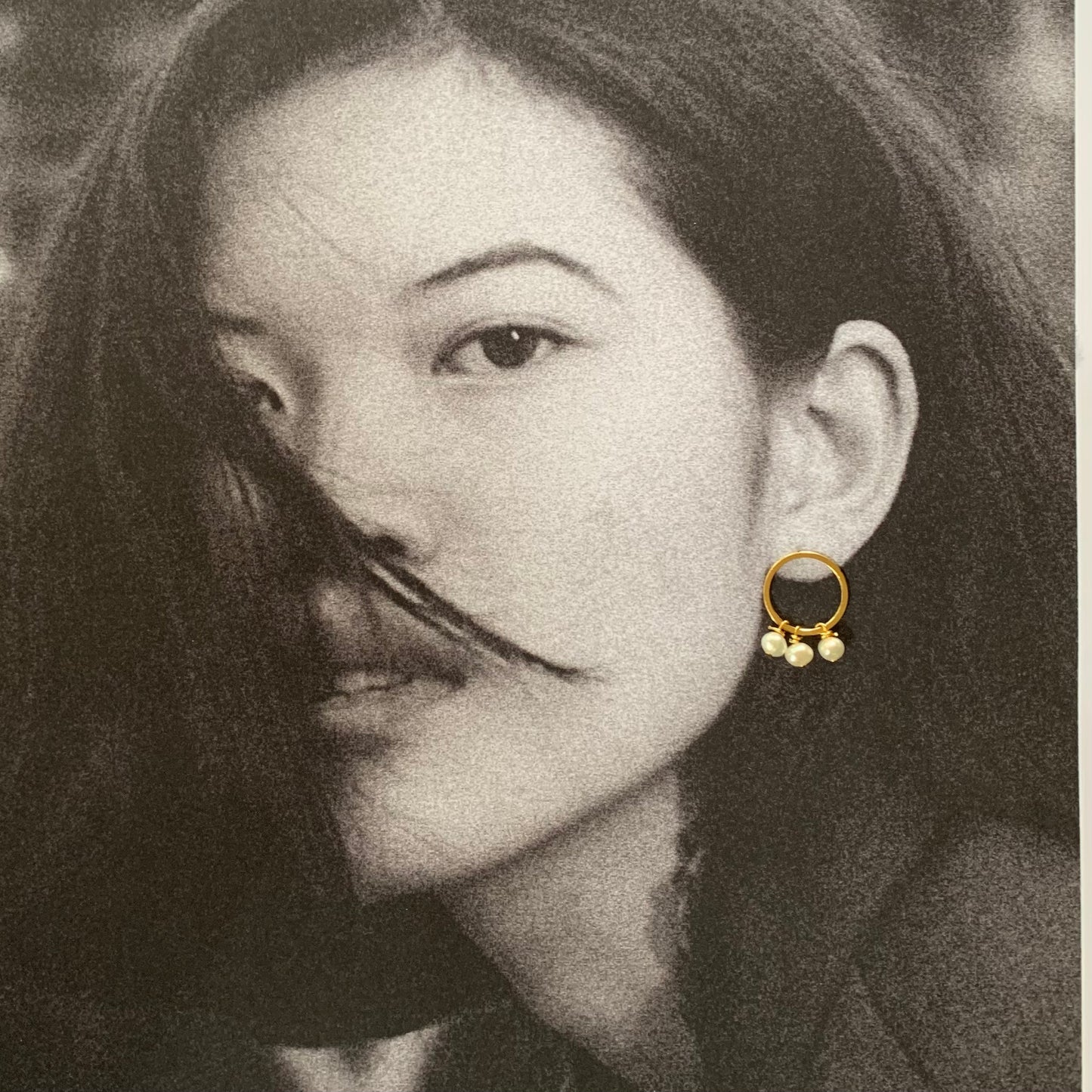 Linda Marek Triple Pearl Earring