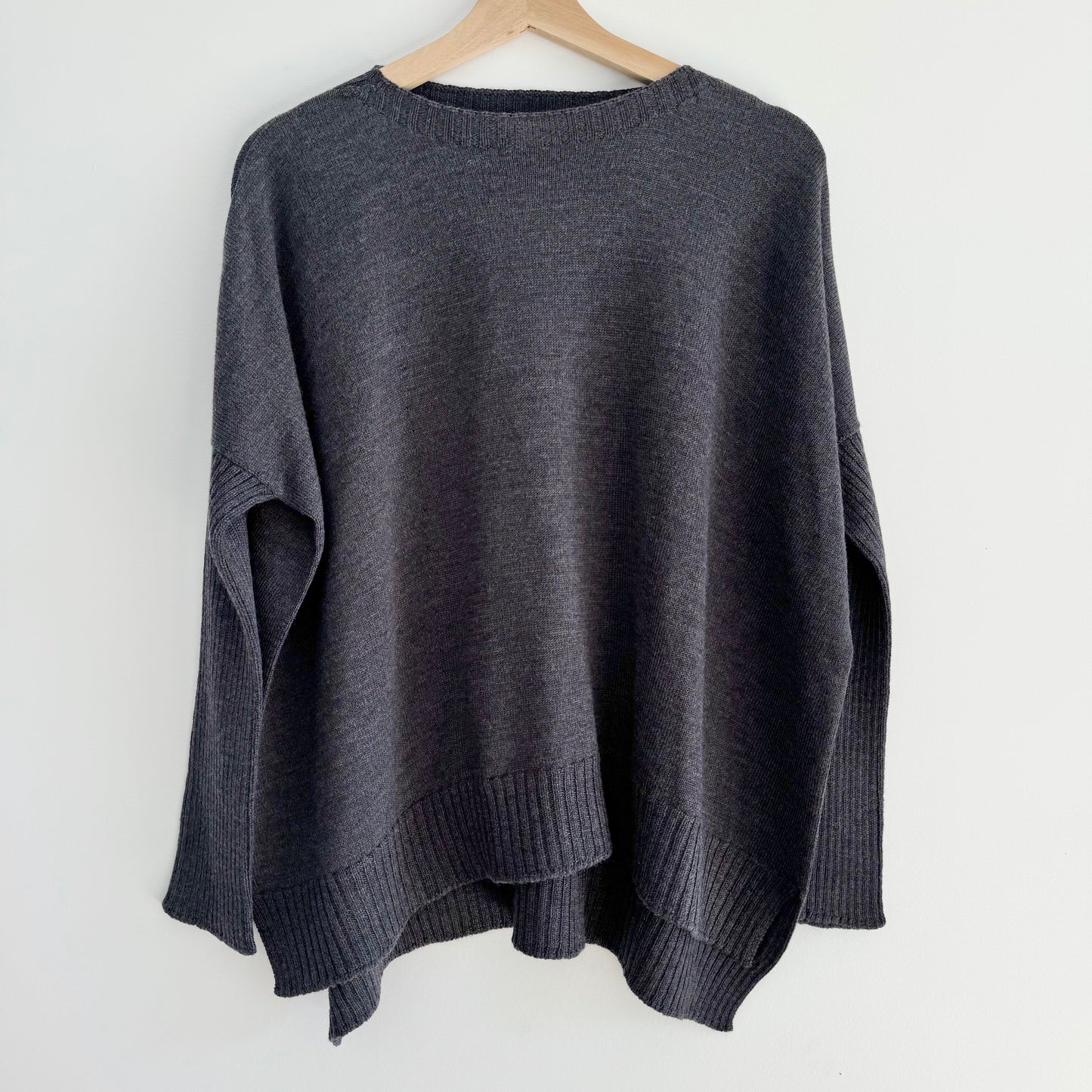 Australian Pure Merino Boxy Split Jumper