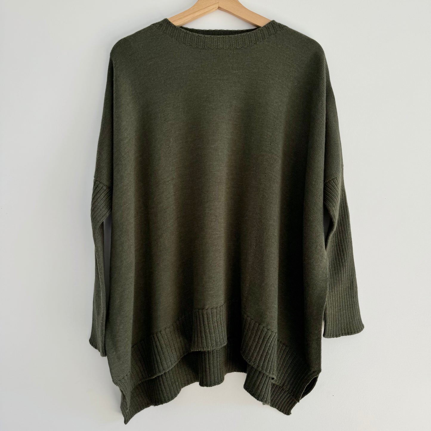 Australian Pure Merino Boxy Split Jumper