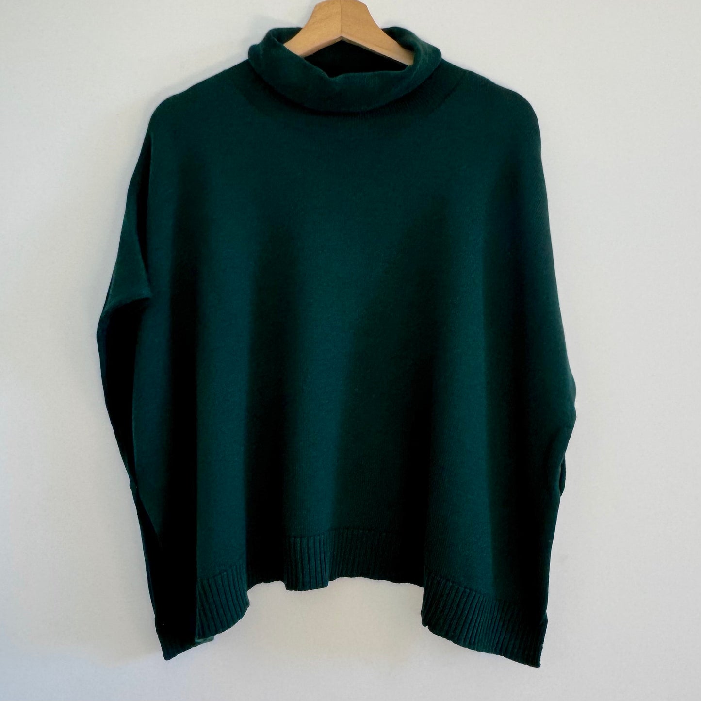 Australian Merino Wool Button Poncho