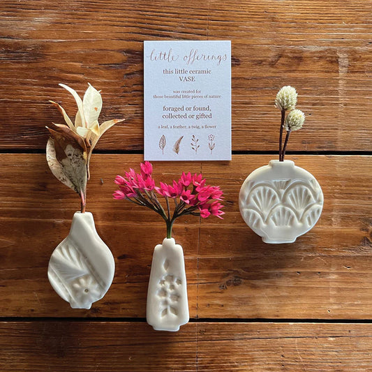 Paper Boat Press Little Offering Ceramic Vase
