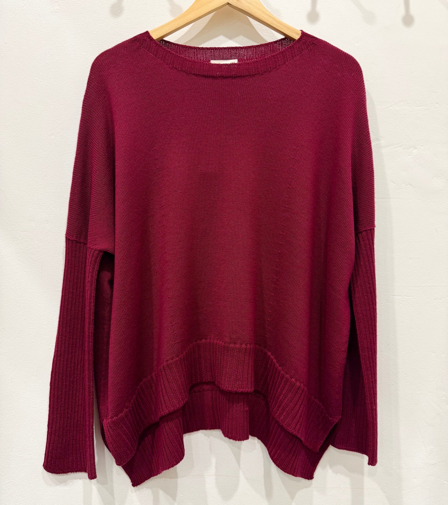 Australian Pure Merino Boxy Split Jumper