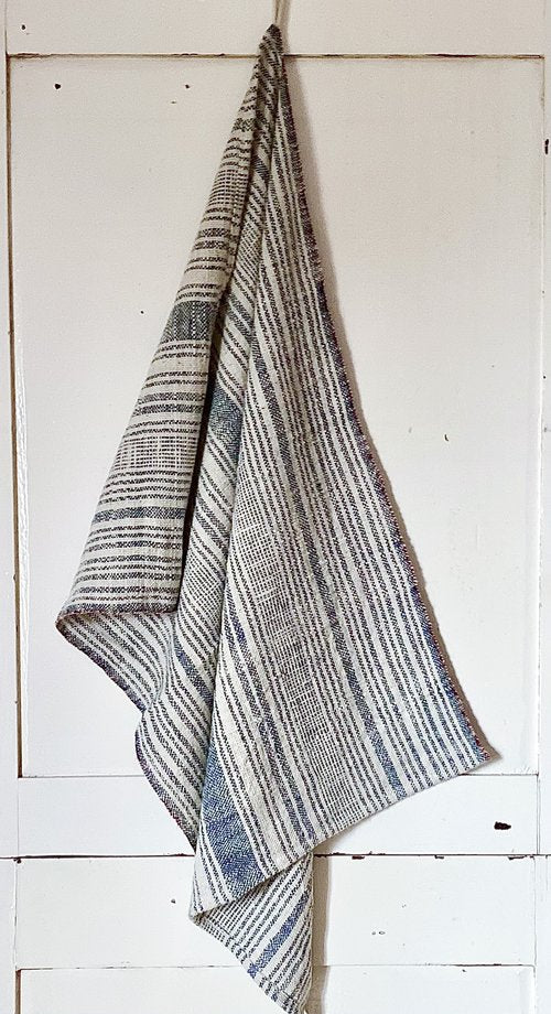 Loom Indigo Stripe Cotton Tea Towel