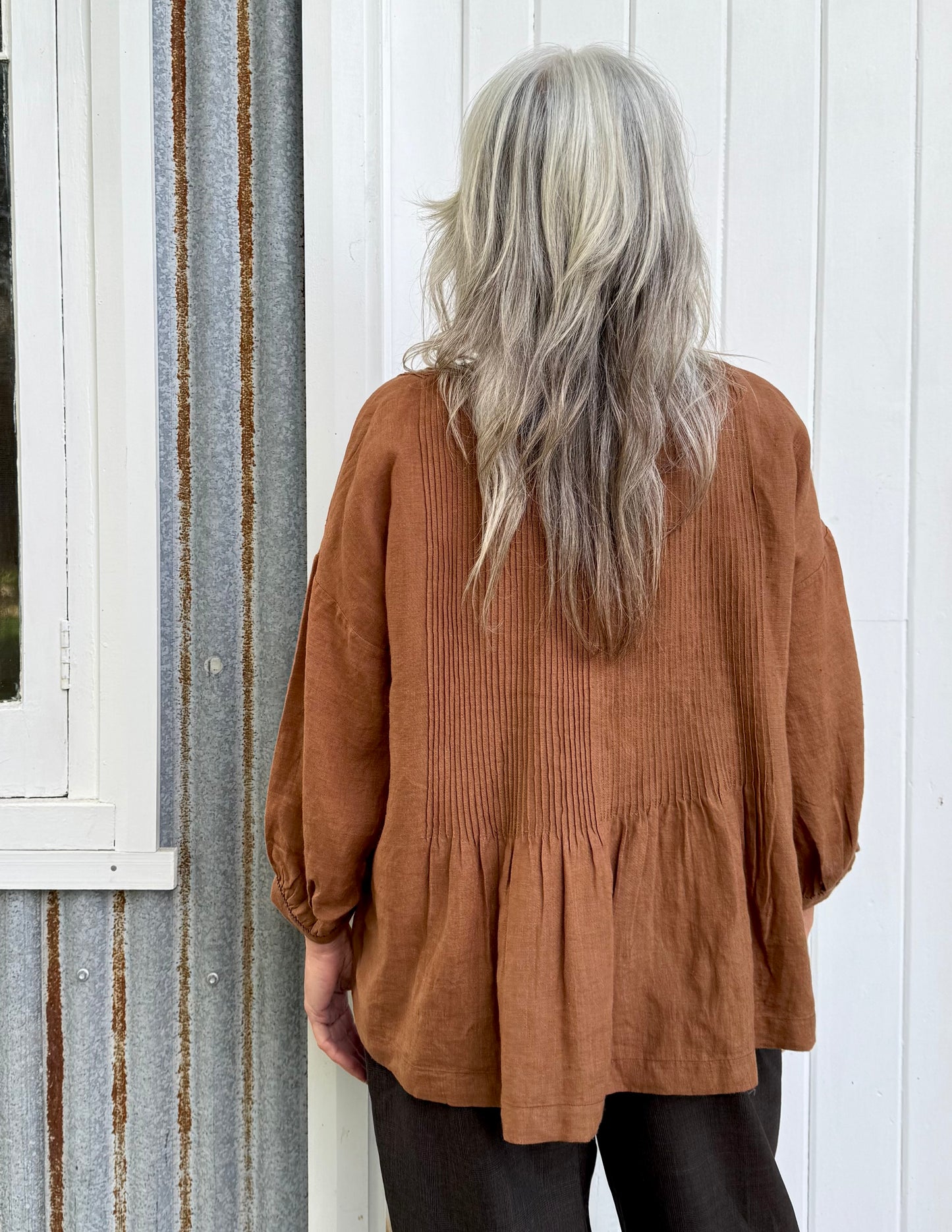DVE Anisha Blouse - French Beige Linen