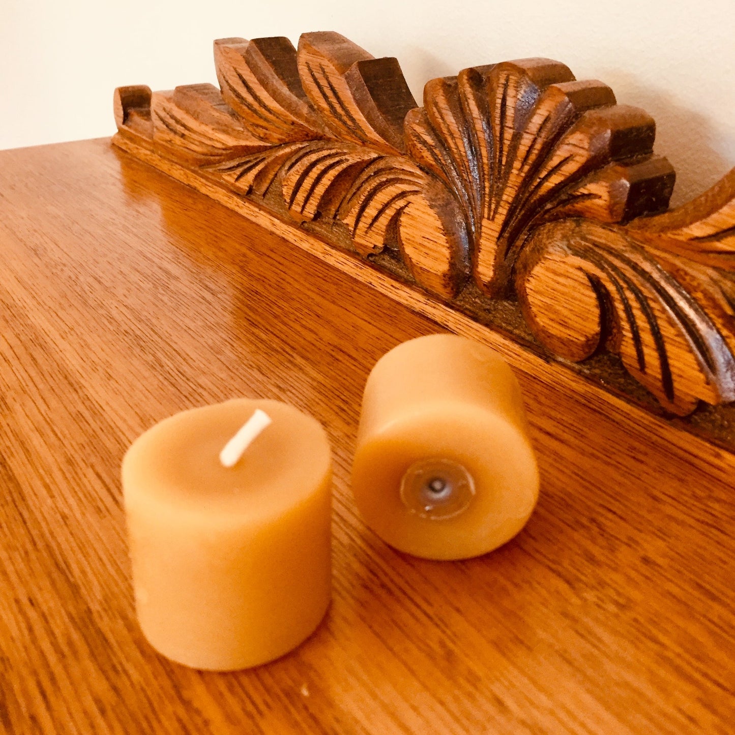 Cooran Beeswax 37mm wide Mini Pillar candle