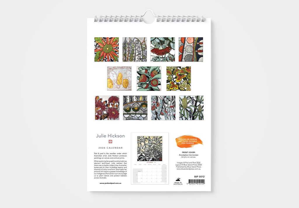 Julie Hickson 2026 Wall Calendar