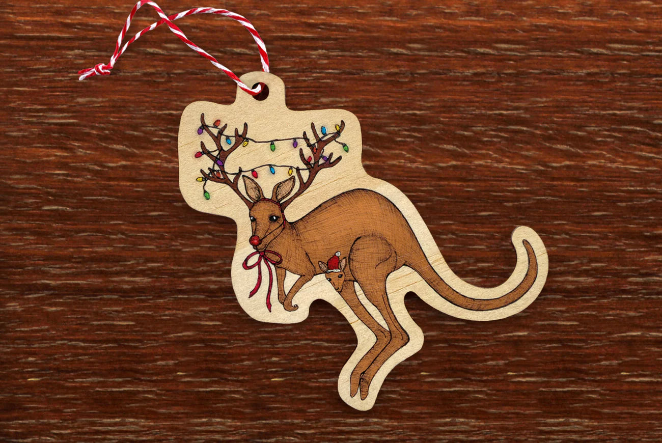 The Nonsense Maker Australian Christmas Ornament - Kangaroo