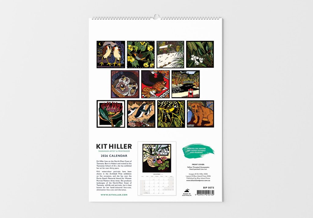 Kit Hiller 2026 Large Wall Calendar