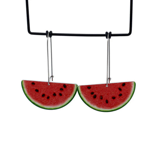 Kitty Came Home - Watermelon Hook Earrings