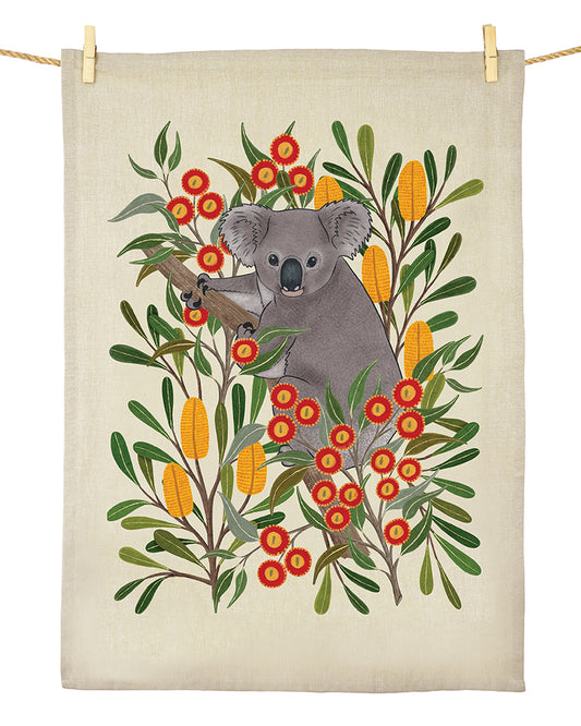 Earth Greetings Koala Country Tea Towel