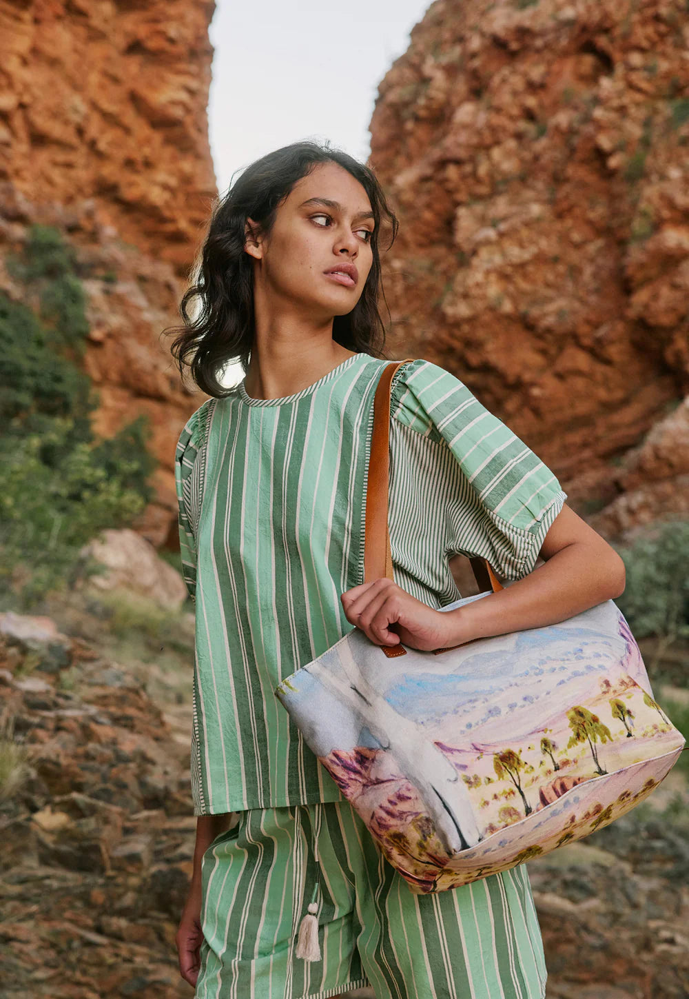 Nancybird Landscape Tote - Tjoritja