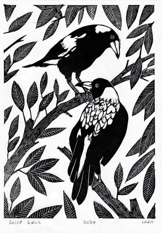 Little Rowan Red Head - Gossip Girls Linoprint