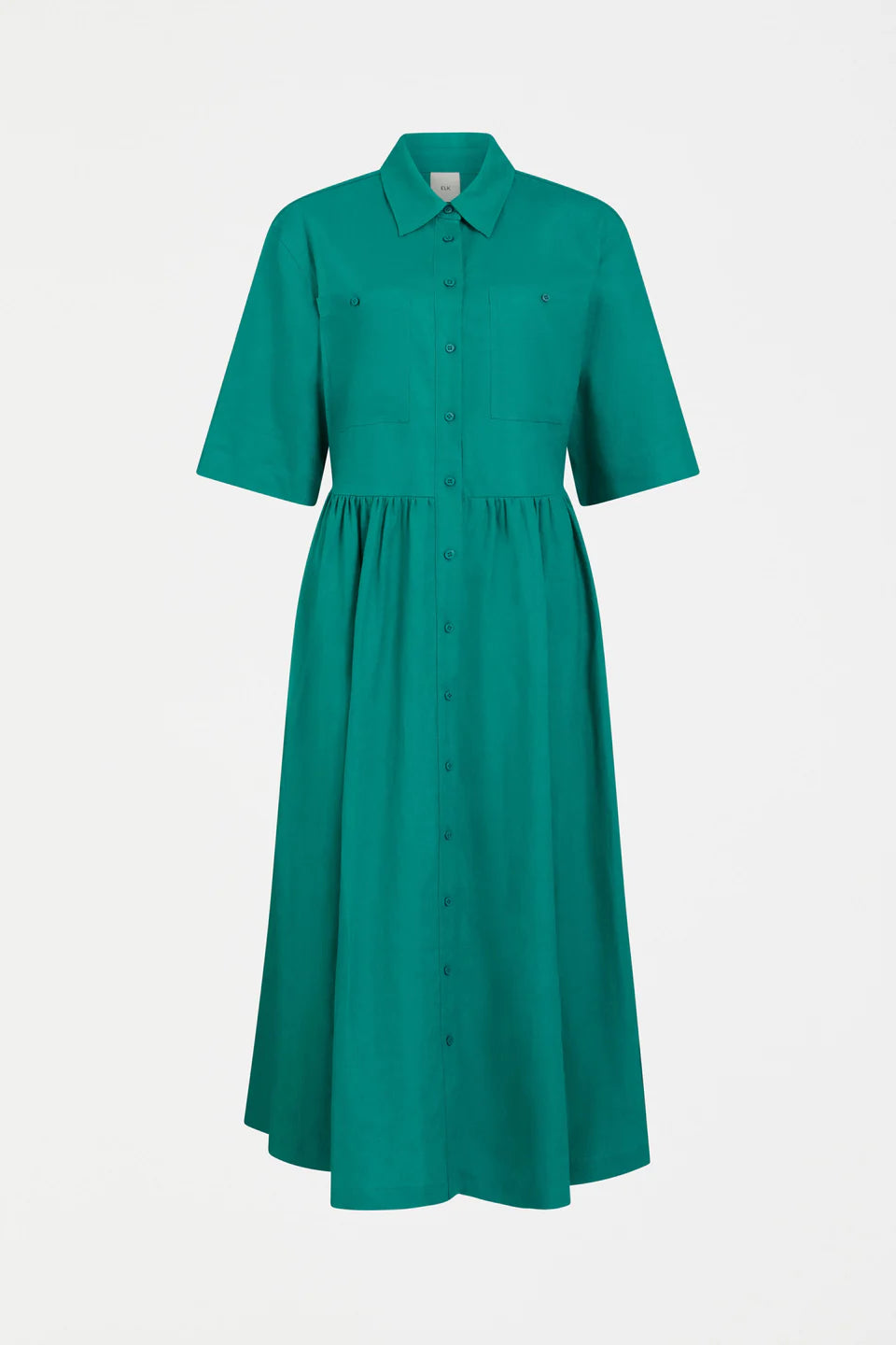 Elk Llinen Light Dress - Deep Teal