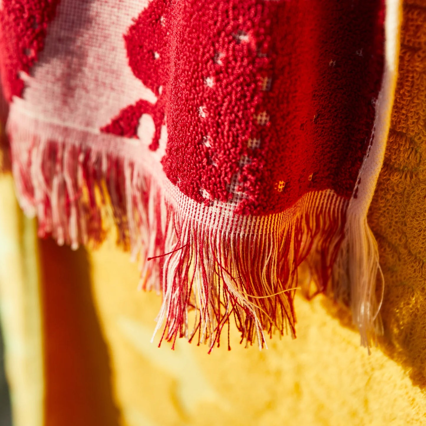 Sage & Clare Lucia Bath Sheet - Crimson