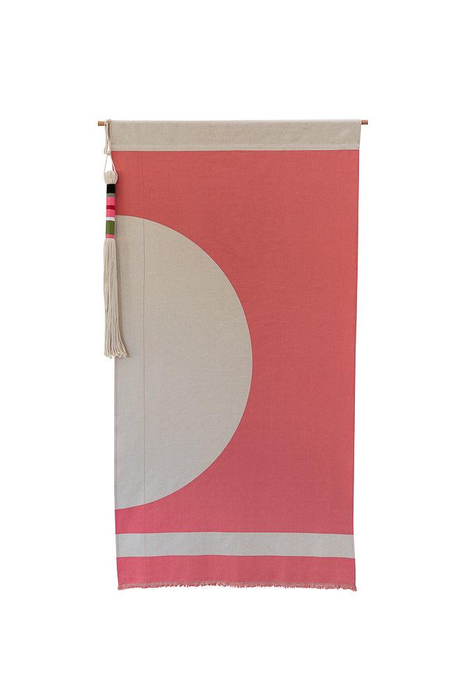 Lucky charlie wall banner - "The Other Half" in Watermelon
