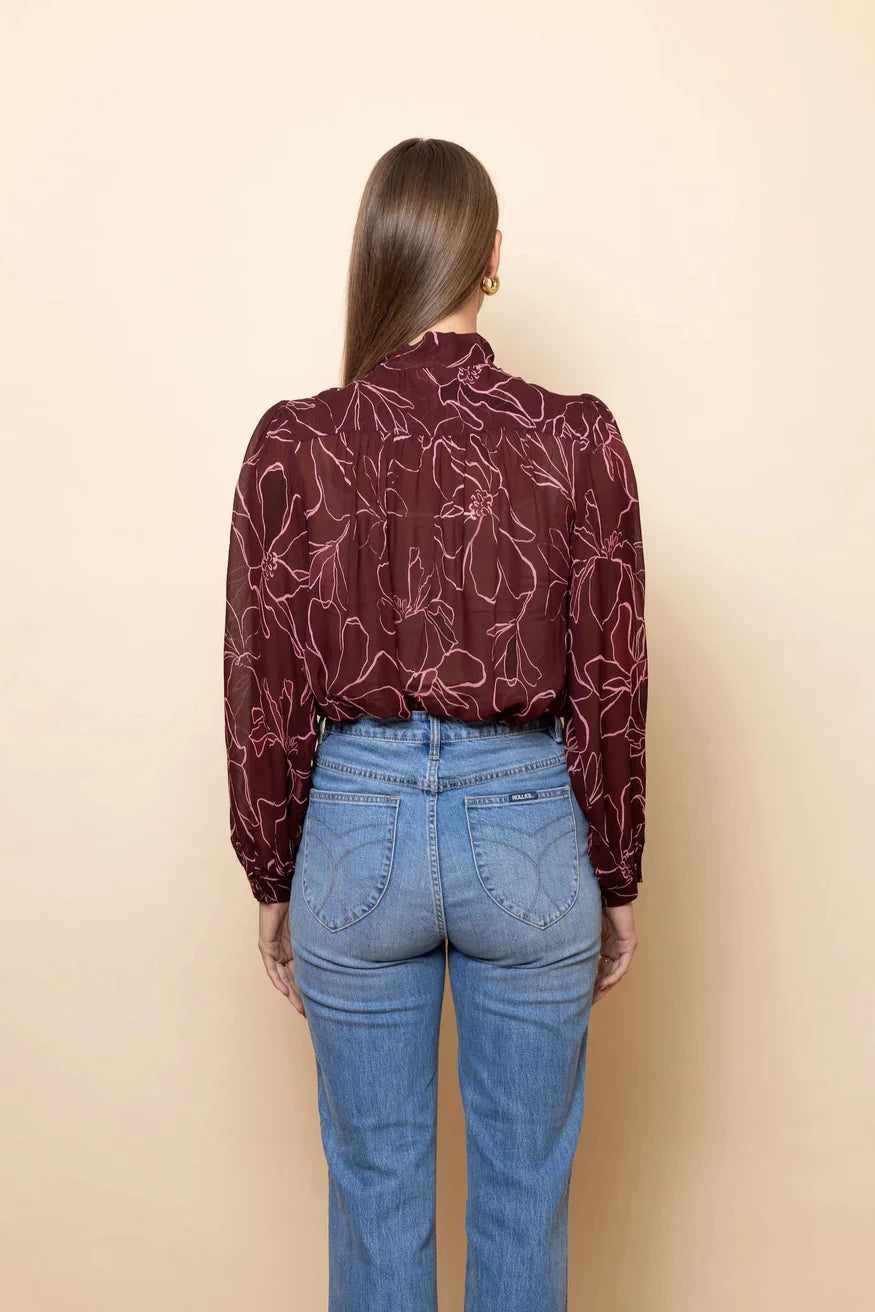 Magnolia Tie Neck Blouse - Frock Me Out