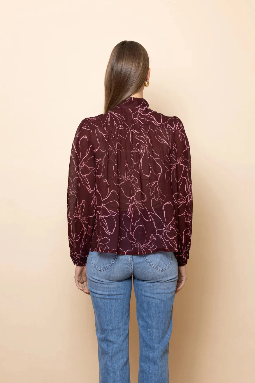 Magnolia Tie Neck Blouse - Frock Me Out