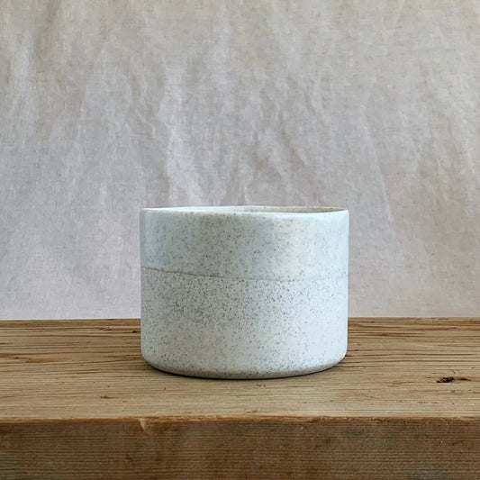 Henry and Tunks Cylinder Bowl - White Speckle