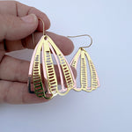 Denz Boho Mixed Metal Earrings - Gold & Rose Gold