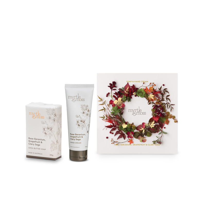 Myrtle & Moss Christmas Duet - Hand Cream and Soap