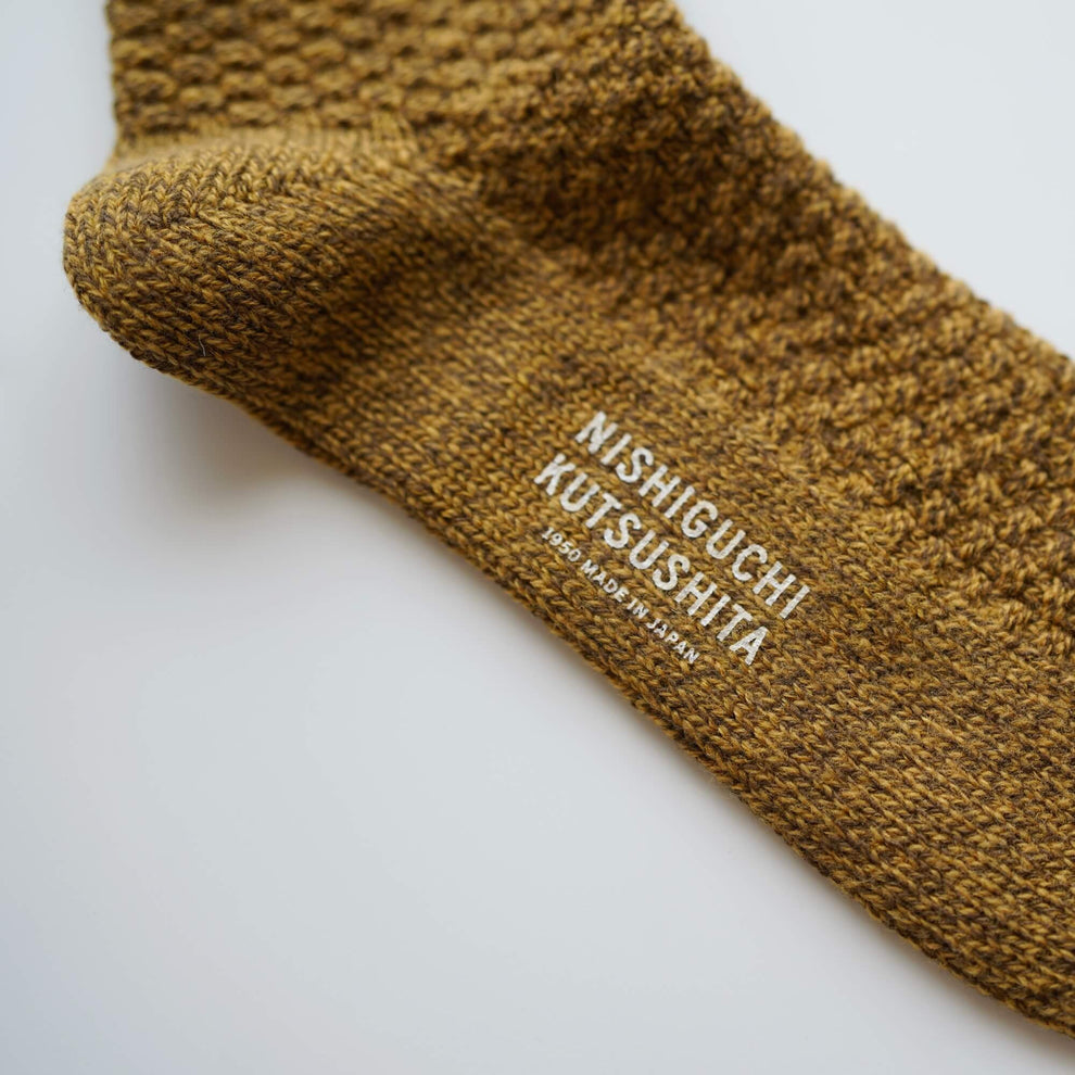 Nishiguchi Kutsushita Wool Cotton Boot Socks - 4 Colours