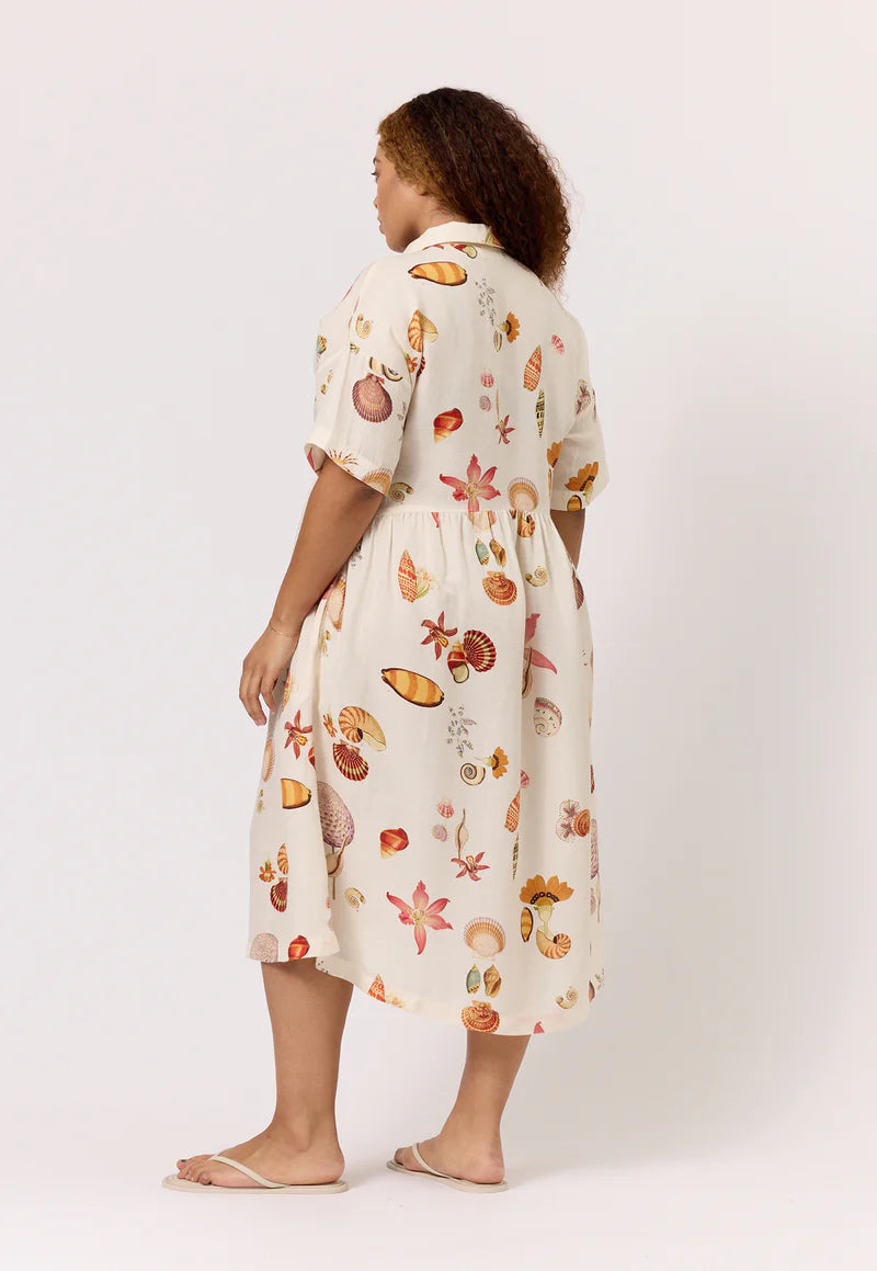 Nancybird Luma Shirt Dress - Cream Shell
