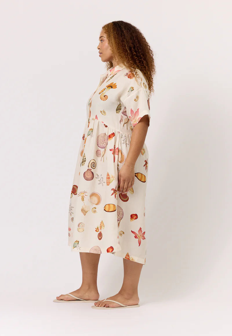 Nancybird Luma Shirt Dress - Cream Shell