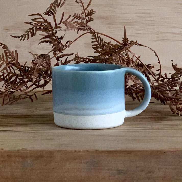 Henry and Tunks Coffee Cup - Ocean and Sky Blue