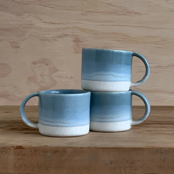 Henry and Tunks Coffee Cup - Ocean and Sky Blue