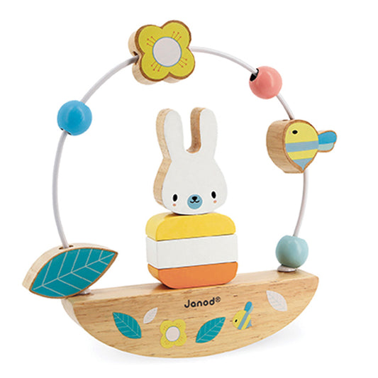 Janod Rabbit Bead Maze Rocker