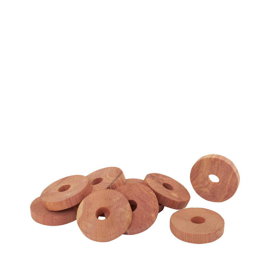 Redecker Cedar Coat Hanger Rings - 10 pack